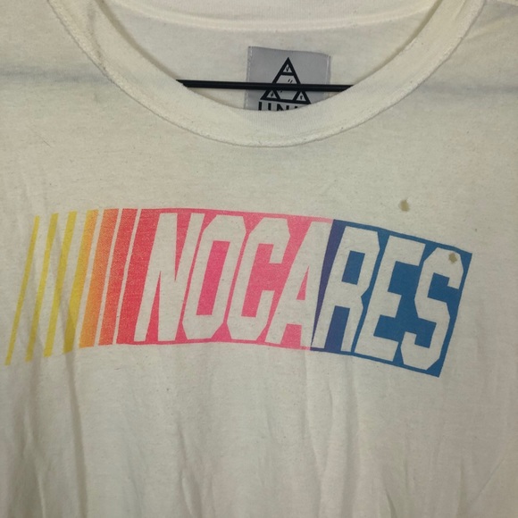 UNIF No Cares Nascar Graphic Tee Short Sleeve Top - Picture 3 of 6